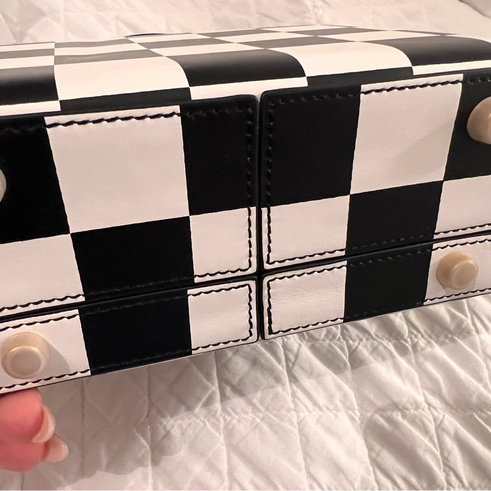 Brandon Blackwood Black and White Checkered Bag - Picture 16 of 16